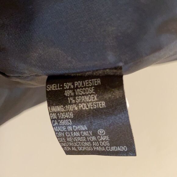 Tahari Blazer Classic One Button Navy 8P - Picture 7 of 7